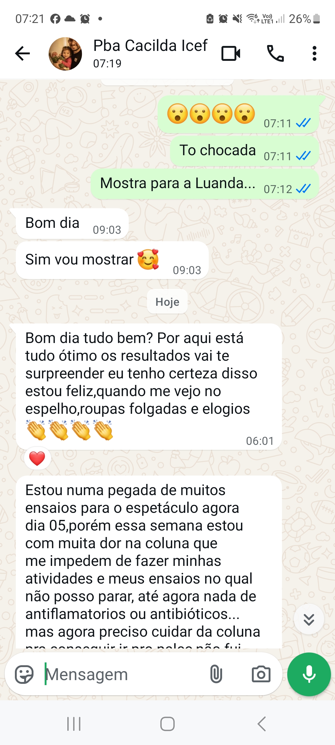Print de depoimento 3